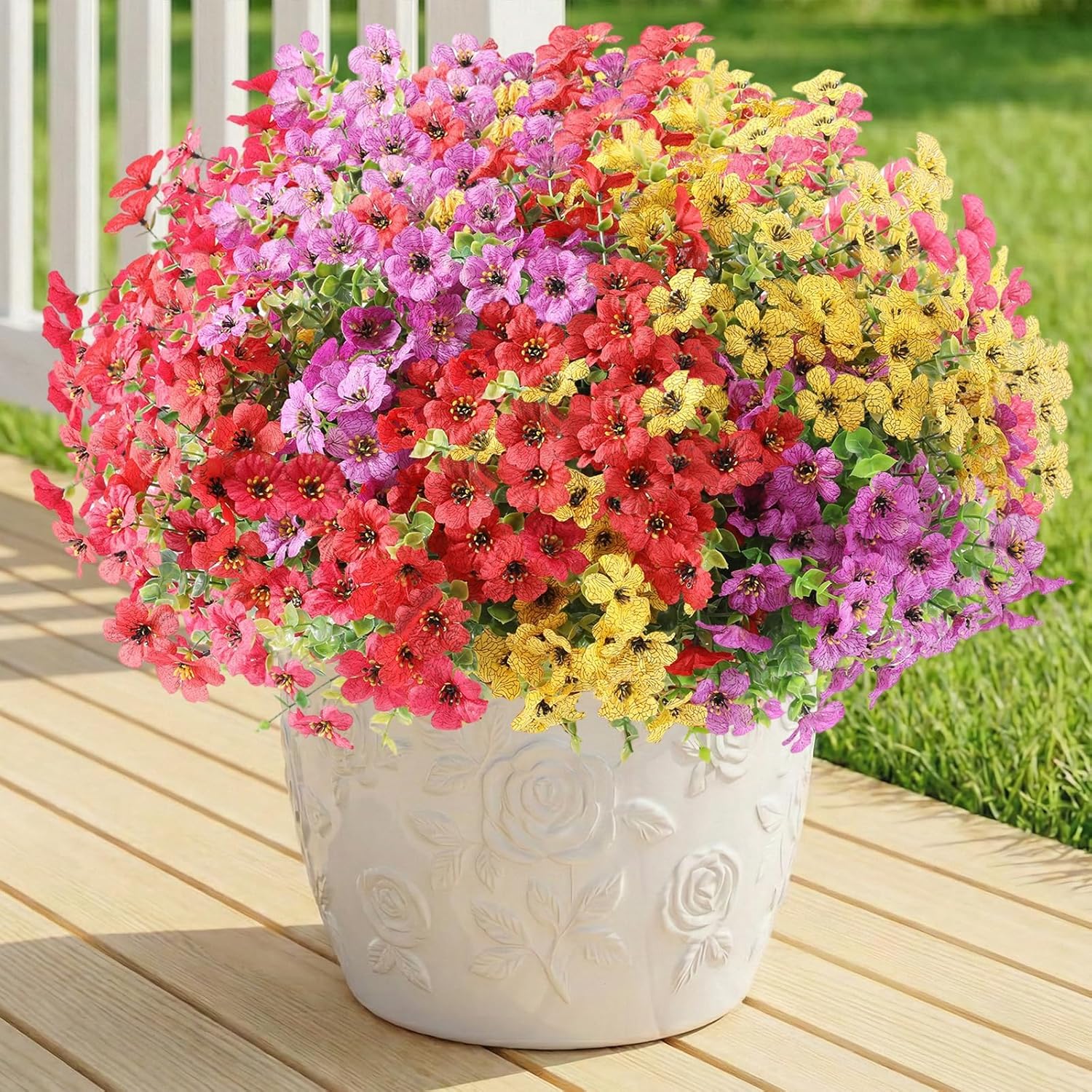 Blue Artificial Flowers — Mix