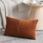Lumbar Boho Beige Throw Pillow Cover — 20"