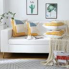 Tufted Boho Fabric Throw Pillow Cover — 20" - View 7