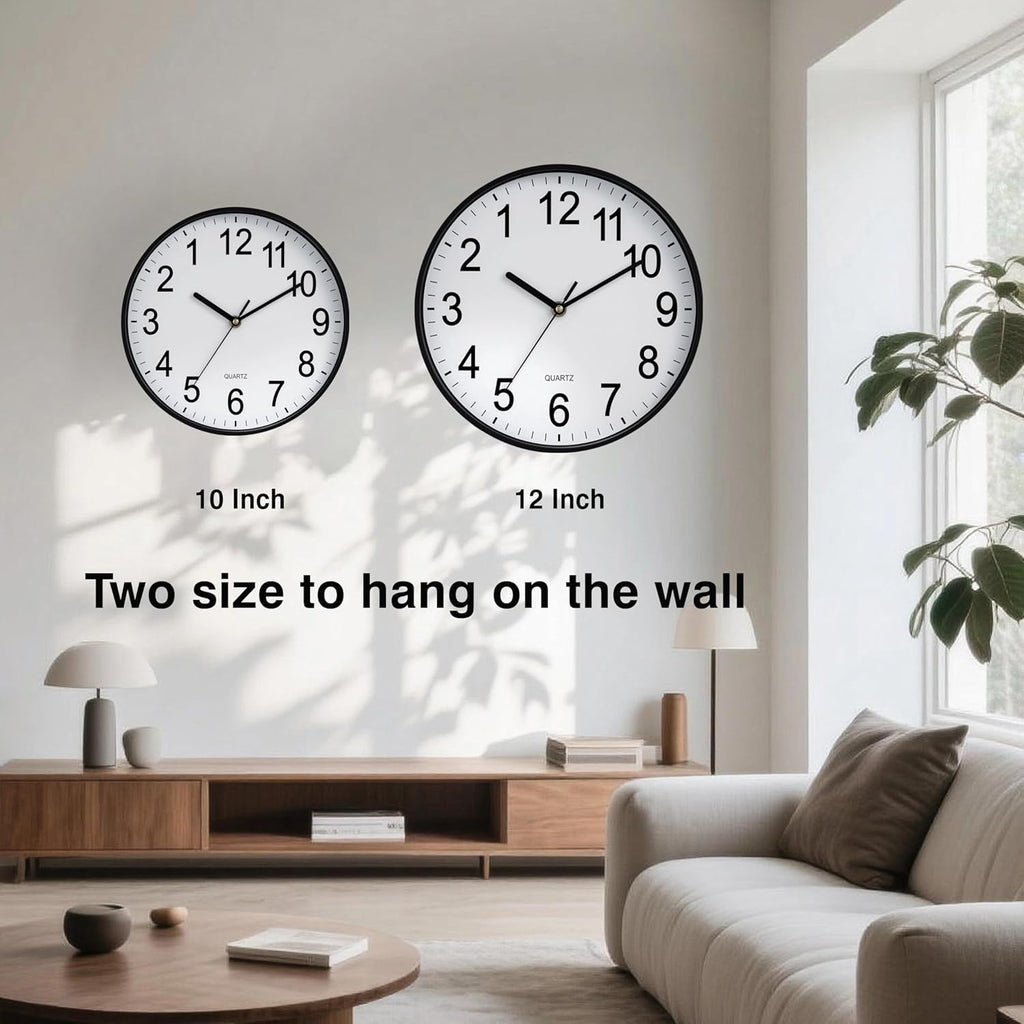 Battery Operated Wall Clock — 10" - View 6