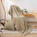 Beige Throw Pillow — 50" - View 3