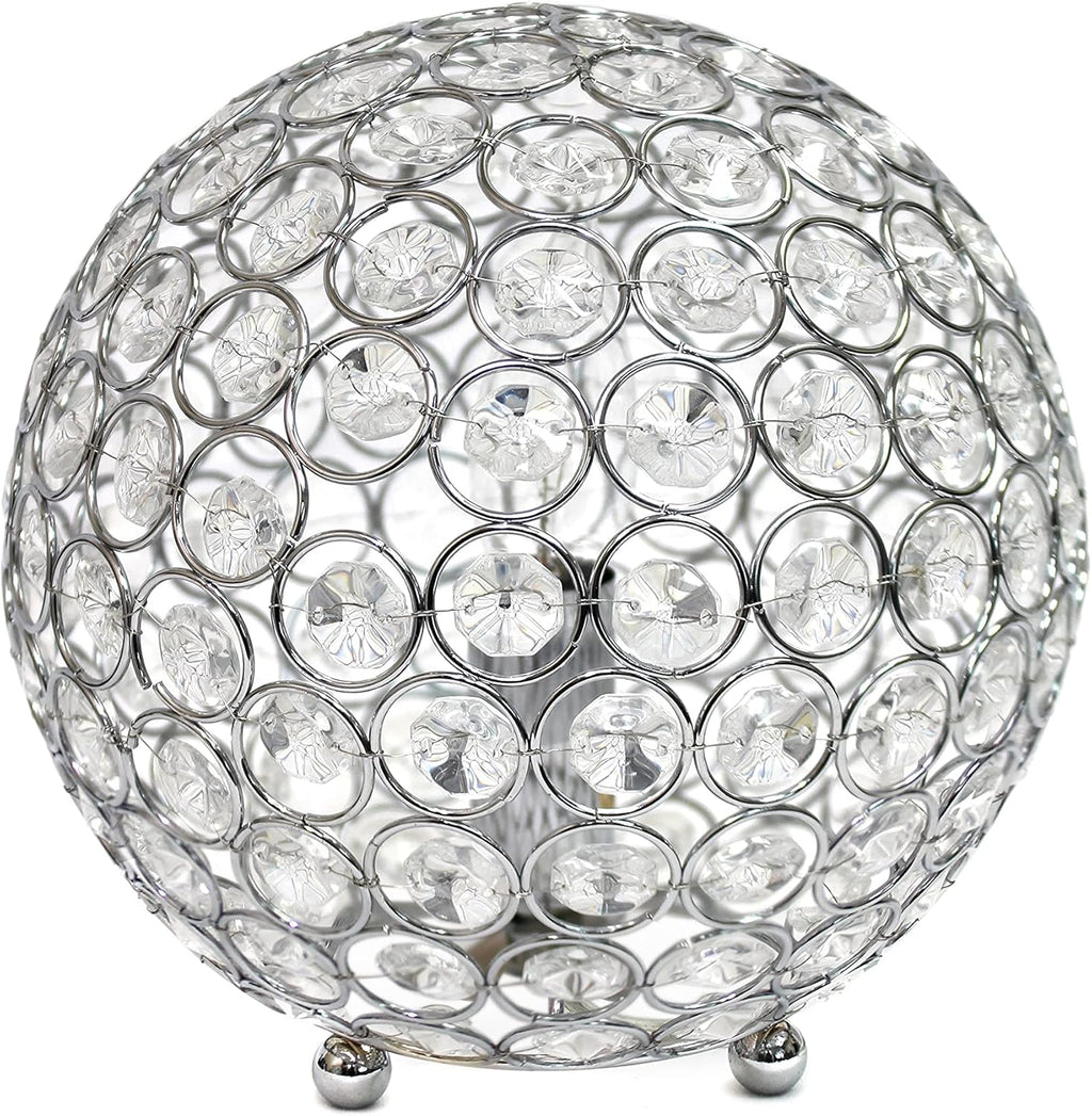 Luxe Gold Desk Lamp — 8" — Chrome