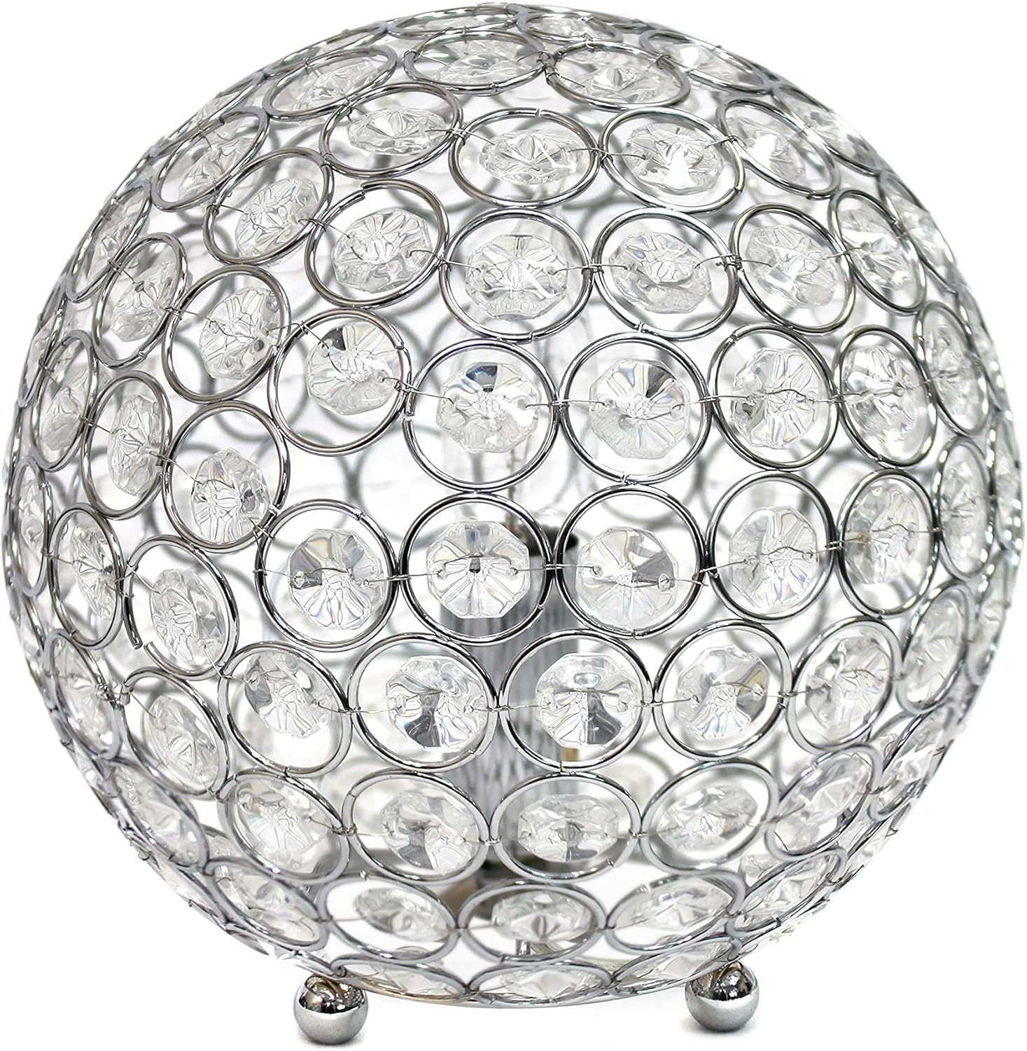 Luxe Gold Desk Lamp — 8" — Chrome