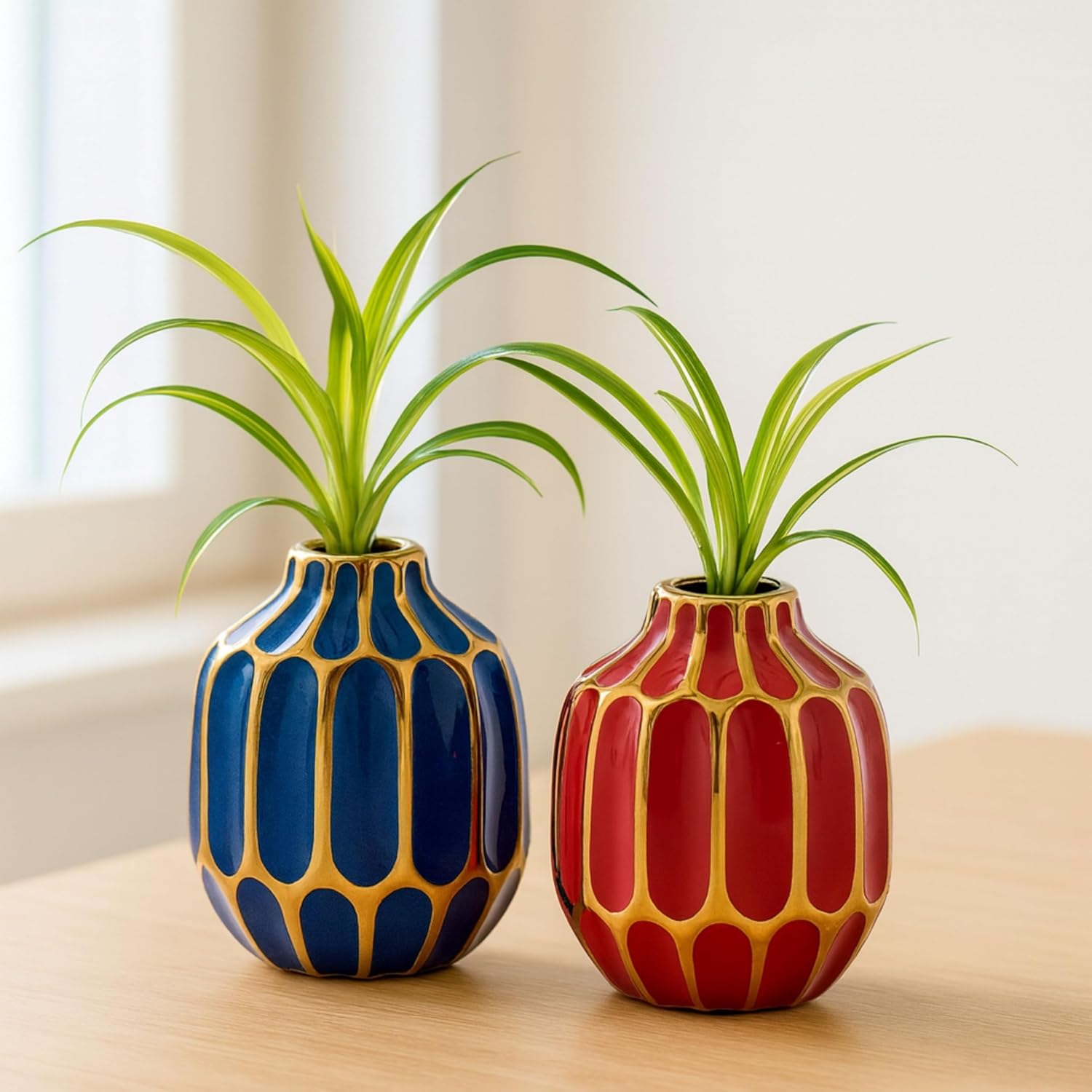 Modern Black Flower Vase — 5" — 5" H