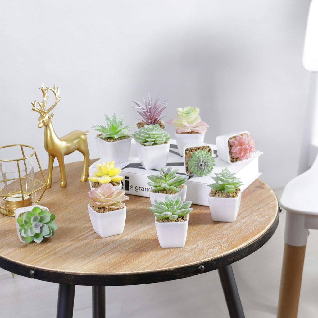 Gold Faux Succulent - View 8