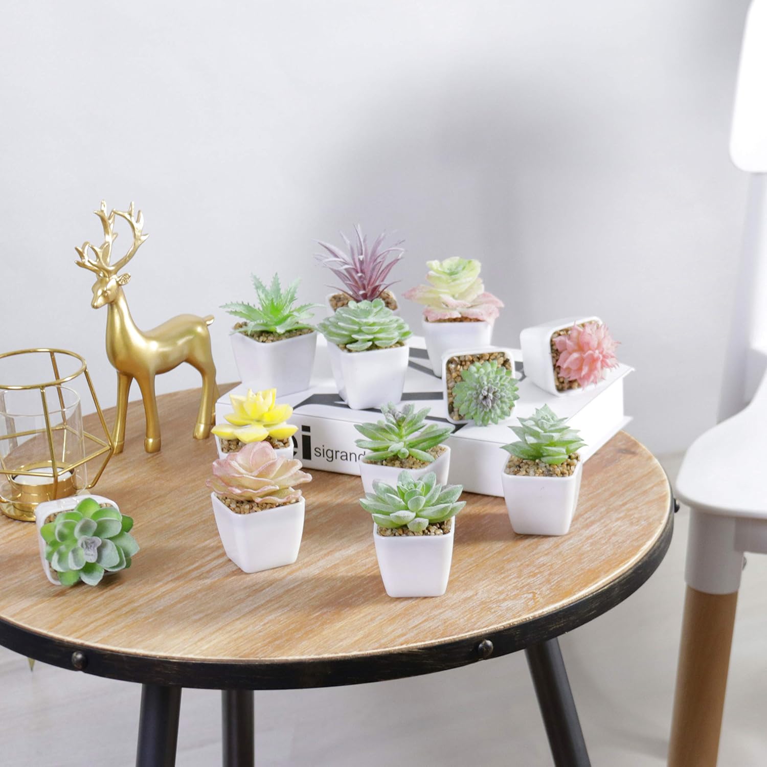 Gold Faux Succulent - View 8