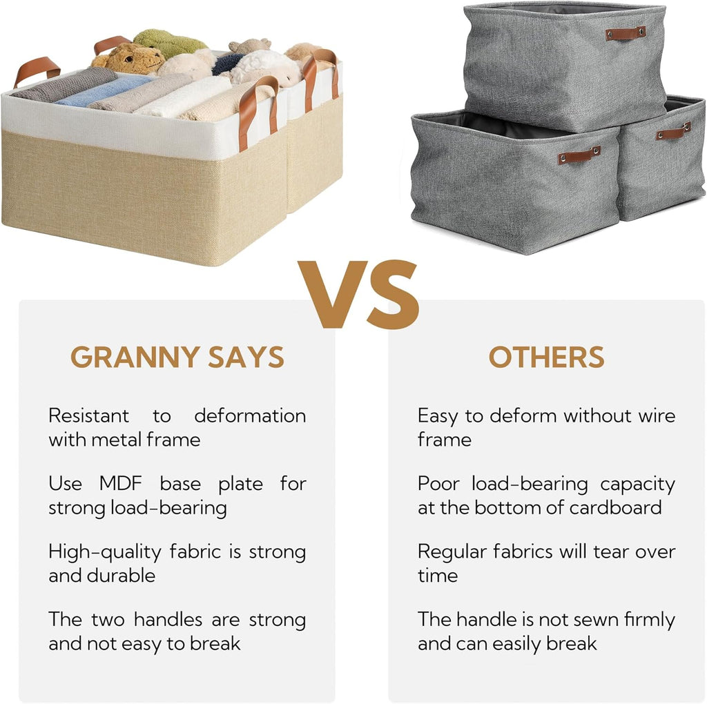 Beige Storage Bin - View 5