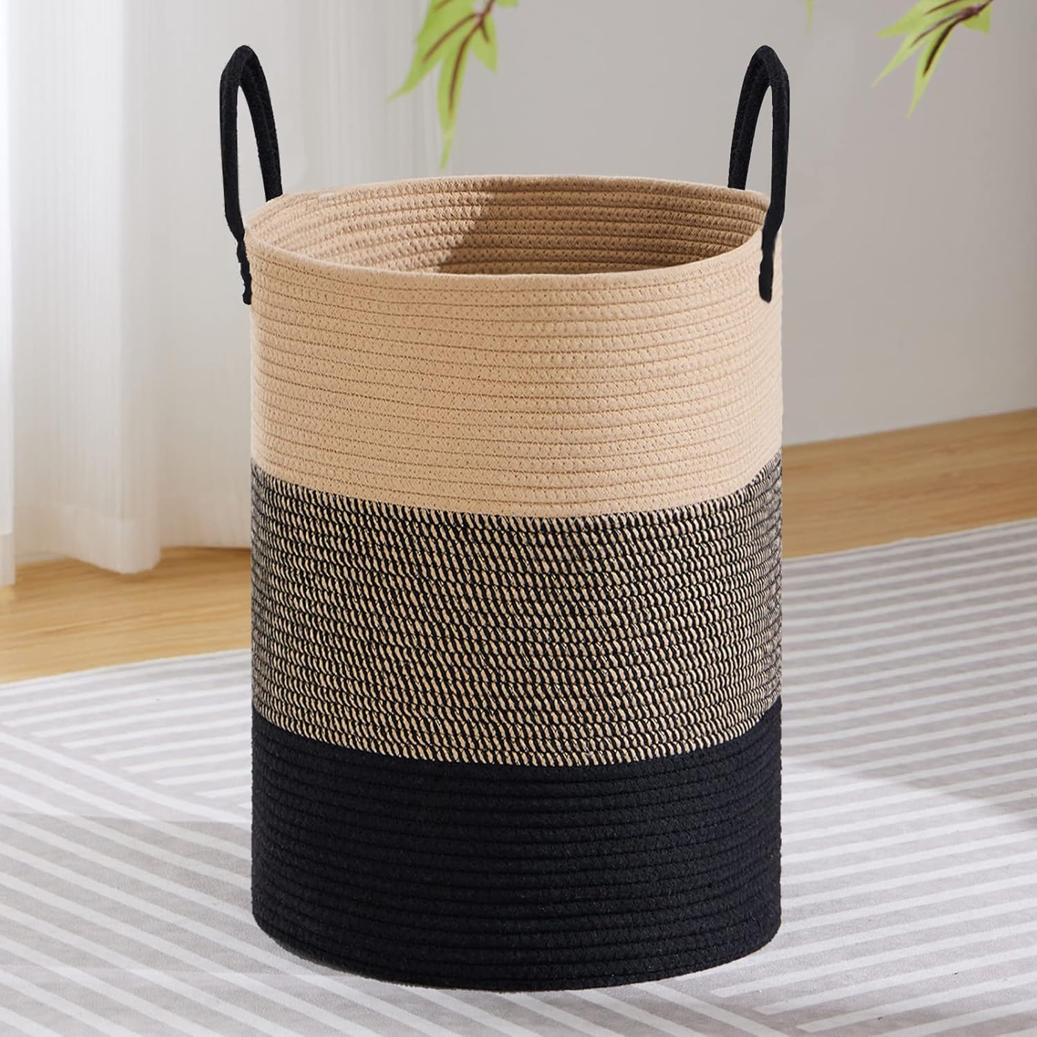 Boho Black Throw Pillow — 72L