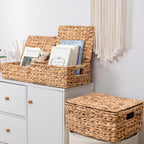 Hand-Woven Boho Metal Storage Basket - View 3