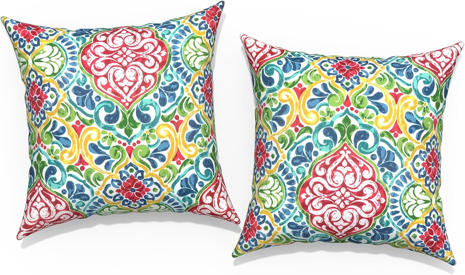 Vintage Modern Beige Throw Pillow Cover — 18" — 18" x 18" (Pack of 2)