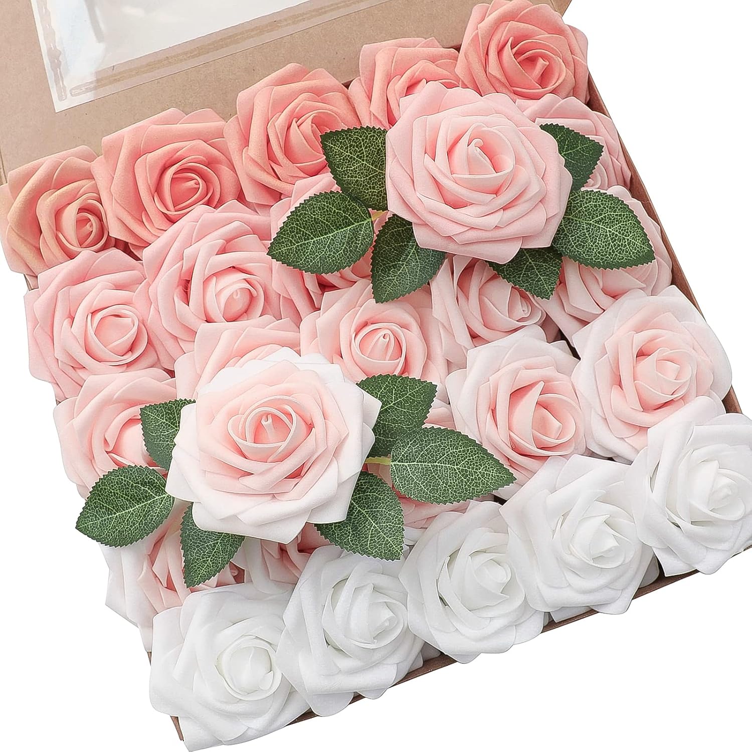 Beige Artificial Flowers — 3" — Shades of Blush