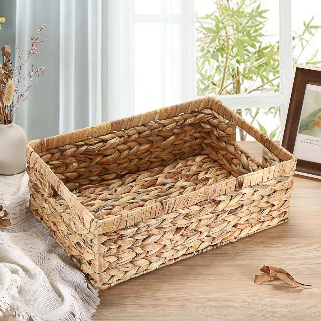 Boho Rattan Storage Bin — 15" - View 7