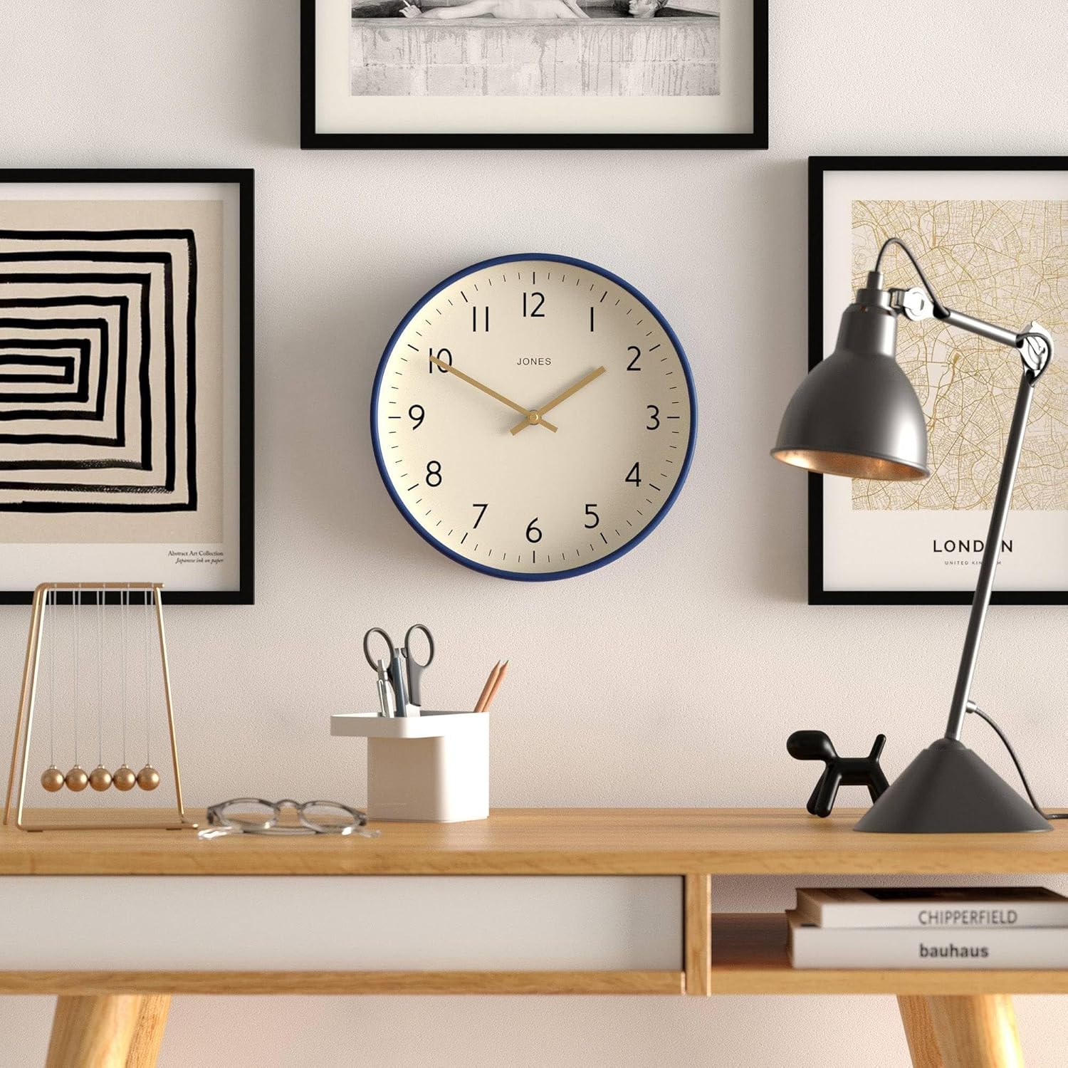 Round Modern Wall Clock — 12" - View 2