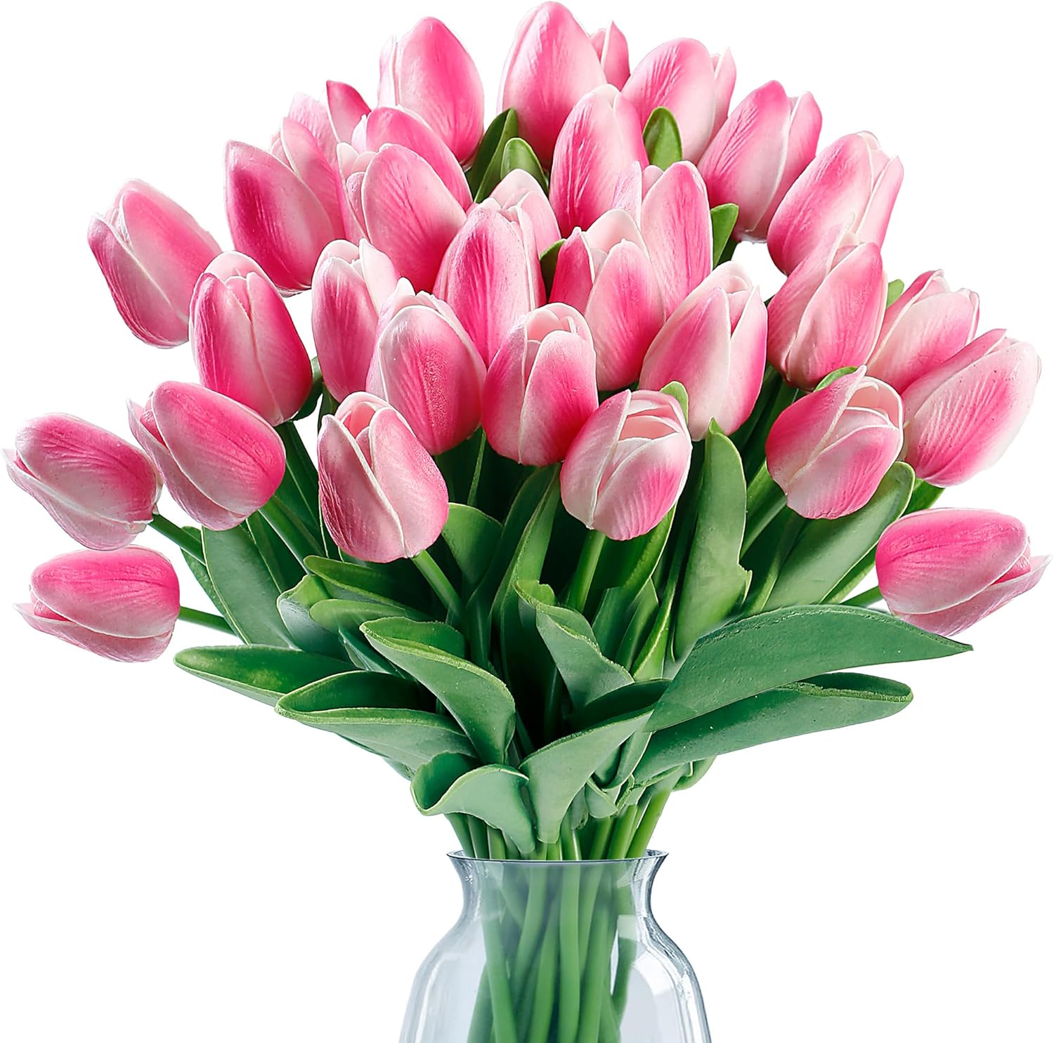 Green Artificial Flowers — 30 Pcs