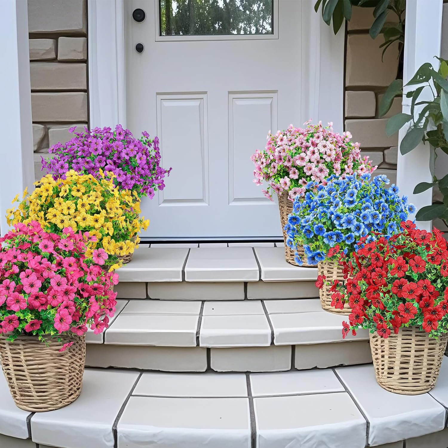 Blue Artificial Flowers - View 3