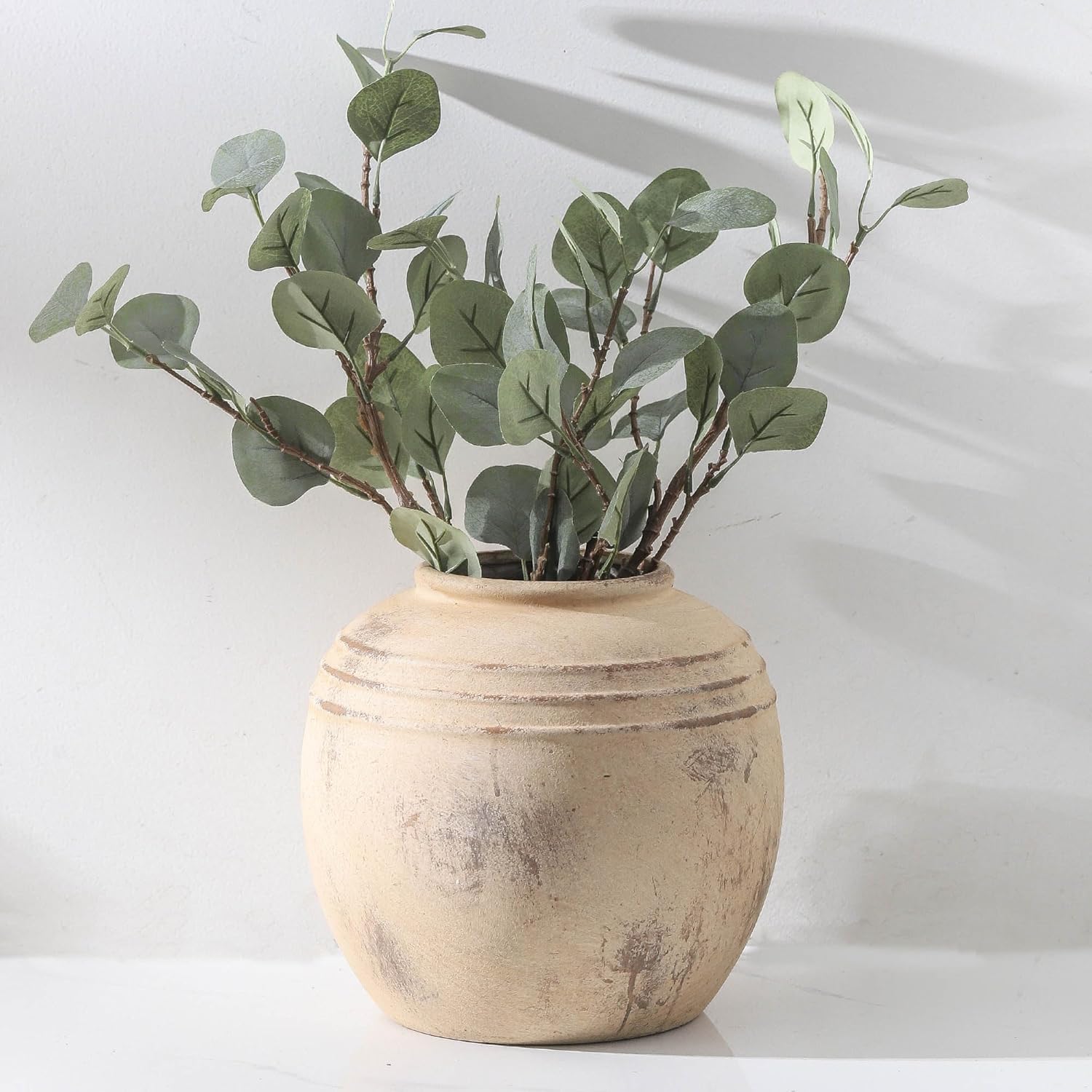 Boho Ceramic Flower Vase — 12" — 101-8.6in