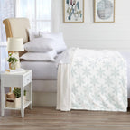 Velvet Luxe Blue Throw Pillow - View 3