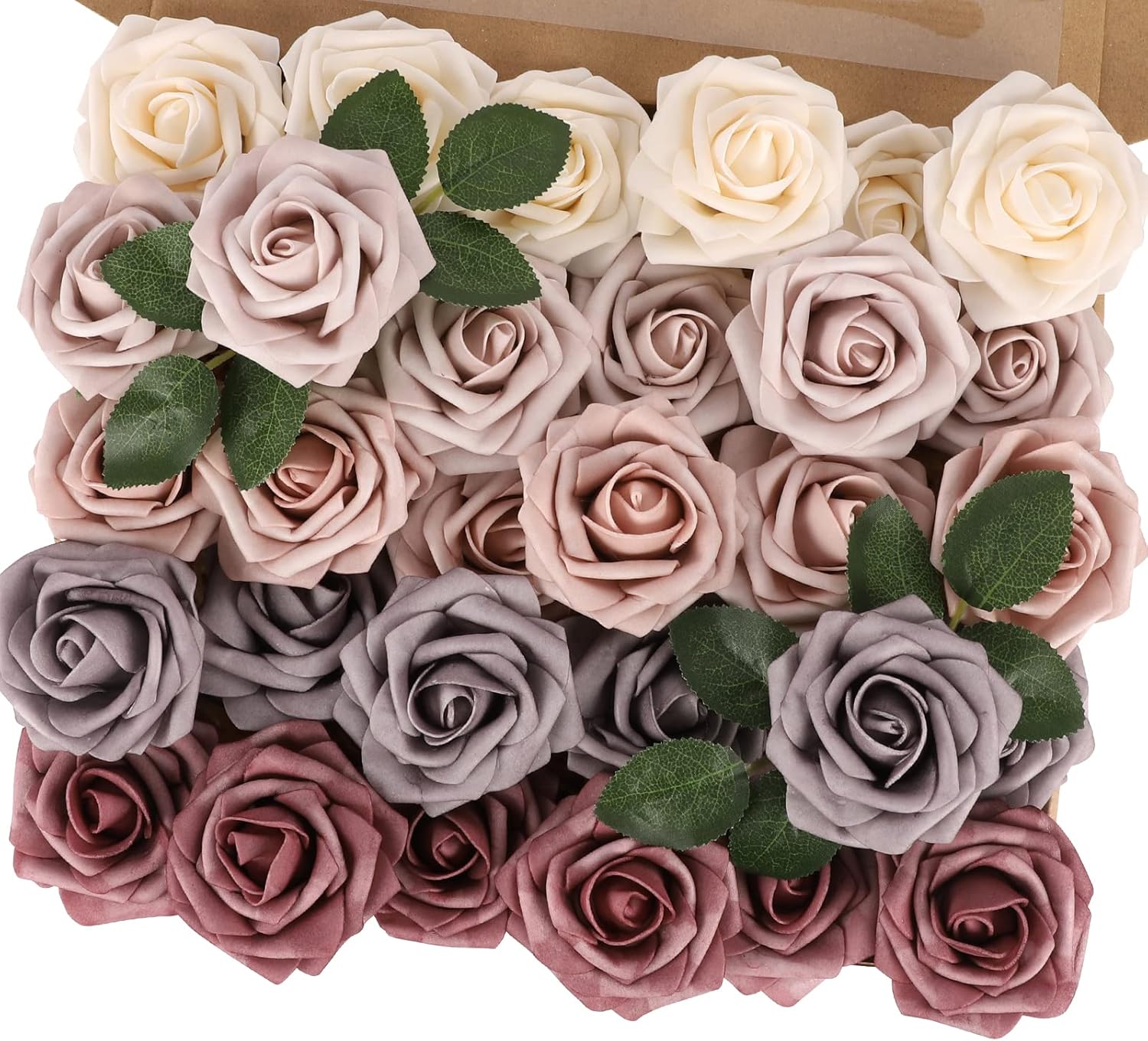 Beige Artificial Flowers — Dusty Rose