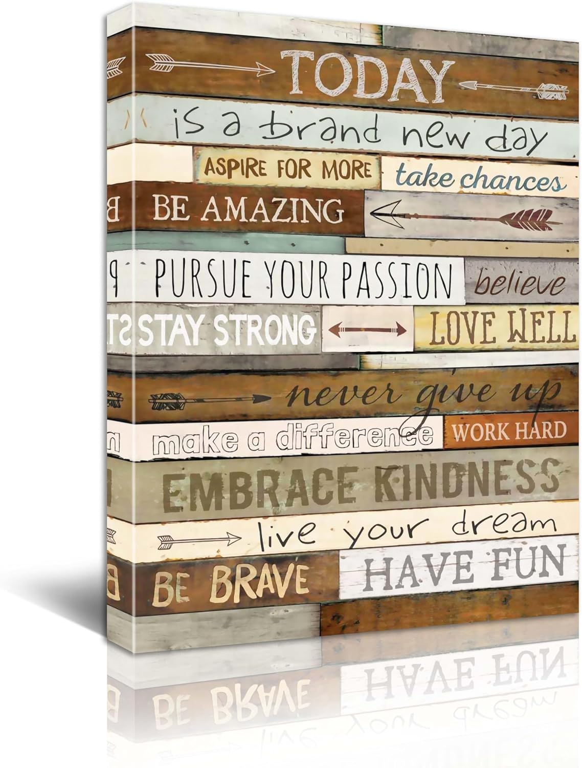 Brown Canvas Wall Art — 12" — 16"L x 12"W