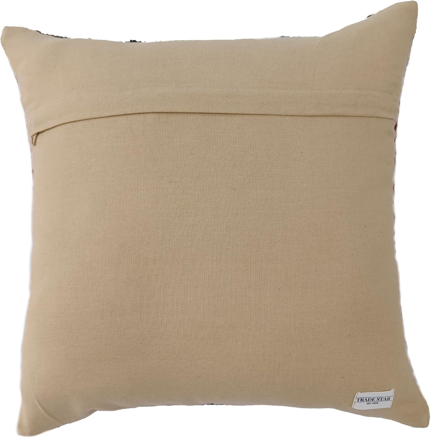 Handwoven Boho Fabric Pillow Cover - View 5