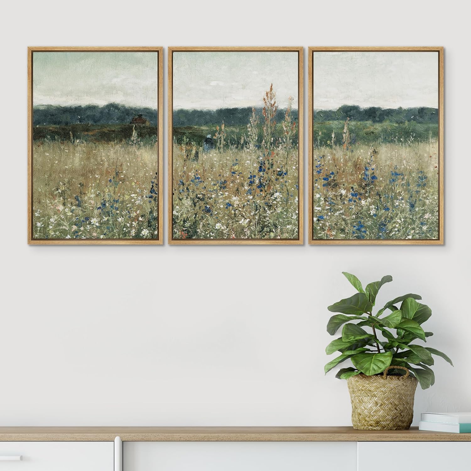 Framed Farmhouse Fabric Wall Art — 24" - View 4