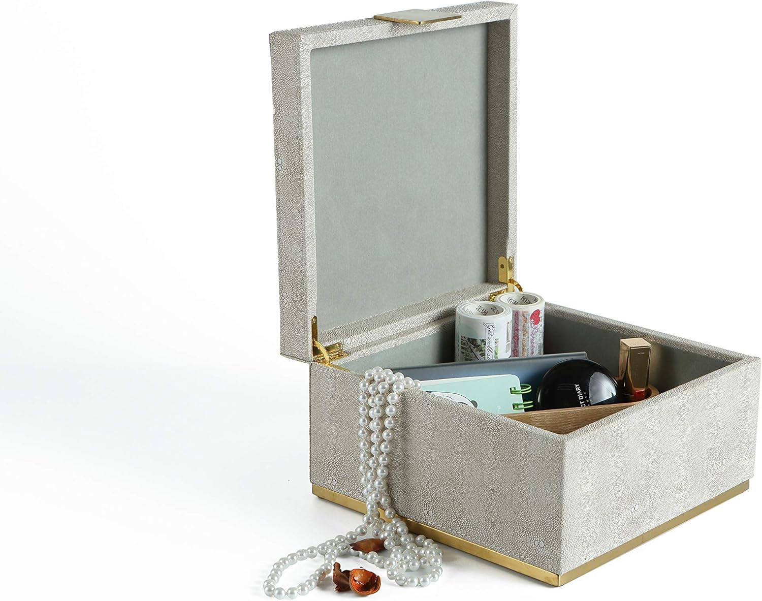 White Storage Basket — 8" - View 4