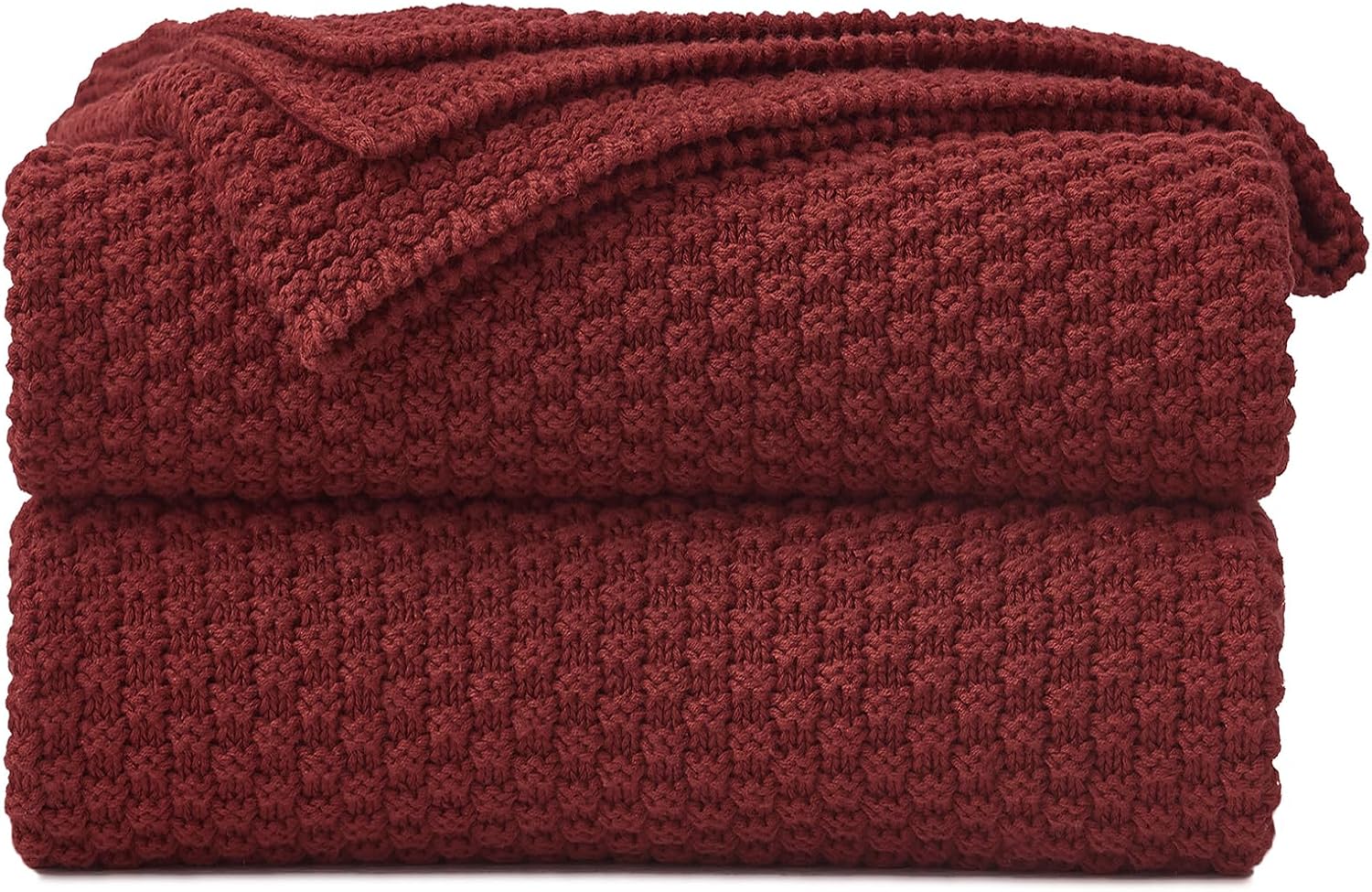 Oversized Beige Throw Pillow — 60" — Burgundy
