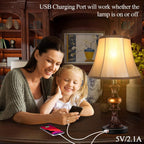 Dimmable Gold Bedside Lamp — Set of 2 - View 3