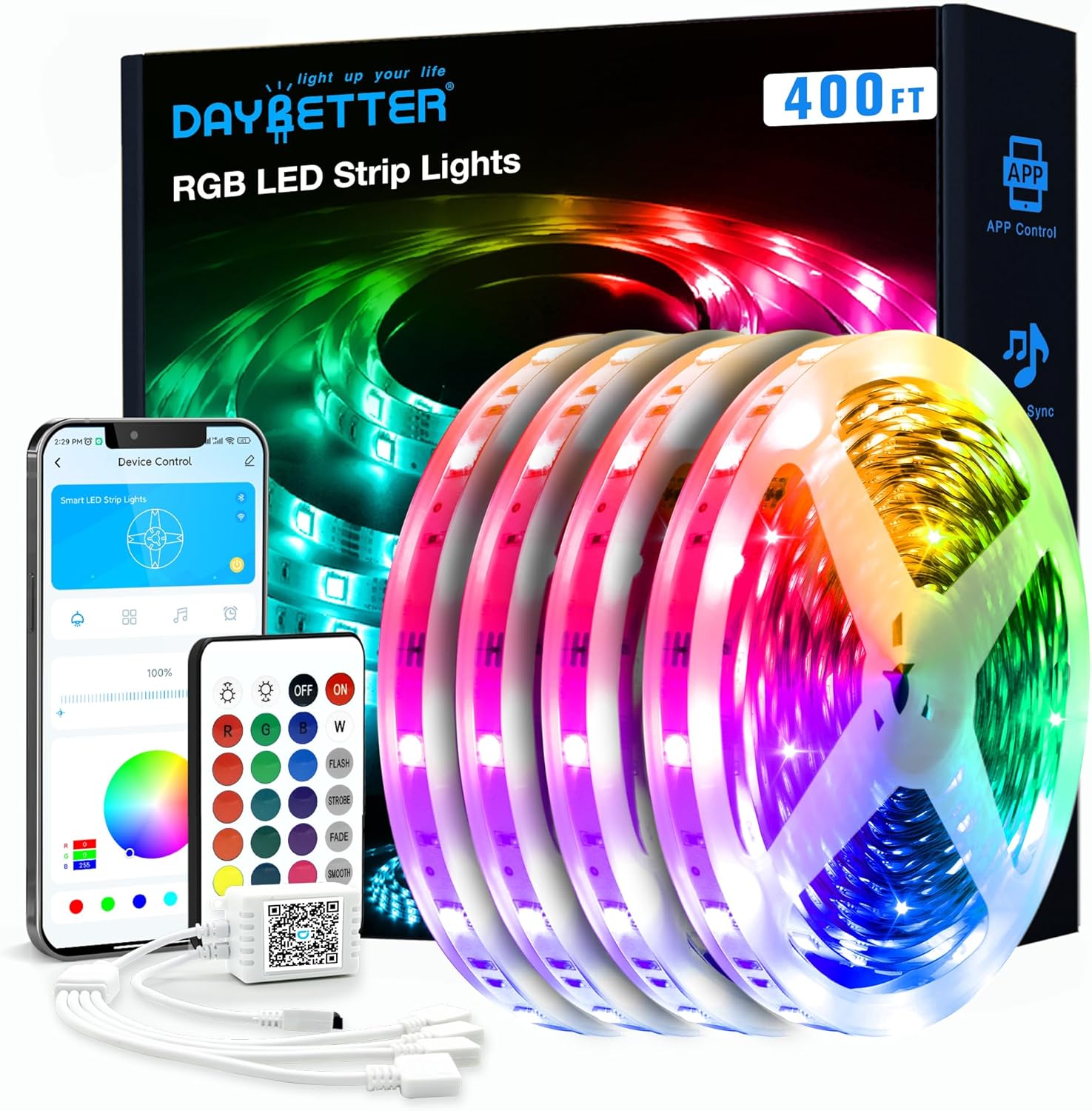 Smart Metal LED Strip Lights — 400FT