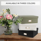 Linen Beige Storage Basket — 4x6 - View 8