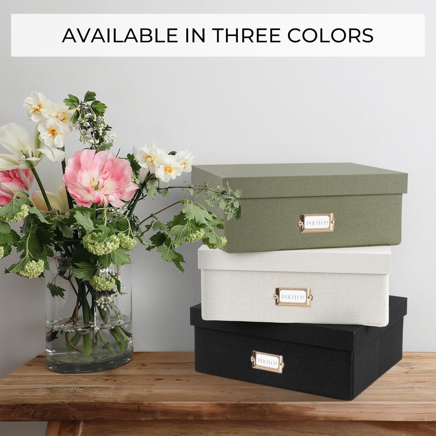 Linen Beige Storage Basket — 4x6 - View 8