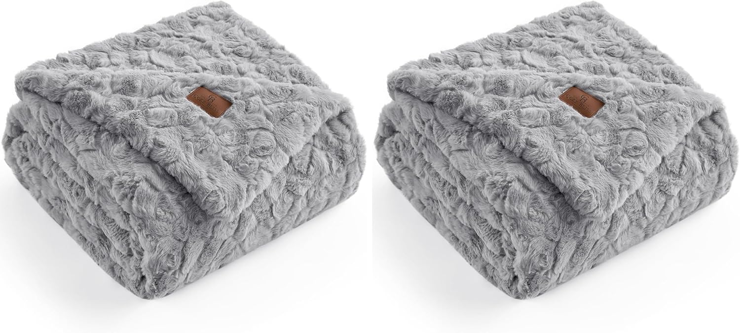 Beige Throw Pillow — 55" — Grey