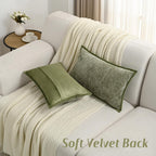 Chenille Beige Throw Pillow Cover — 20" - View 5