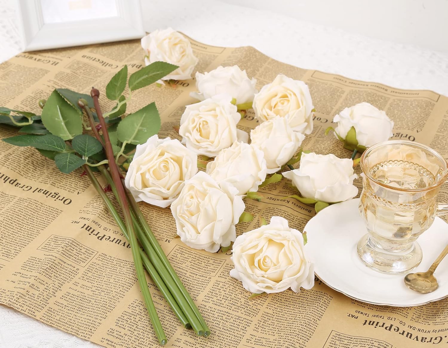 Vintage Brown Artificial Flowers - View 4