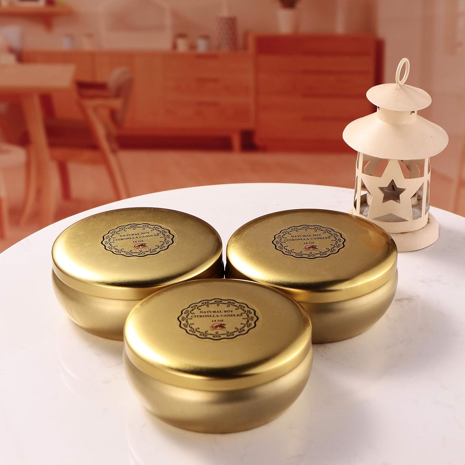 Soy Wax Metal Scented Candle - View 4