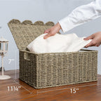 Beige Storage Basket — 15" - View 2