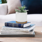 Wood Artificial Plant — 9" - View 2