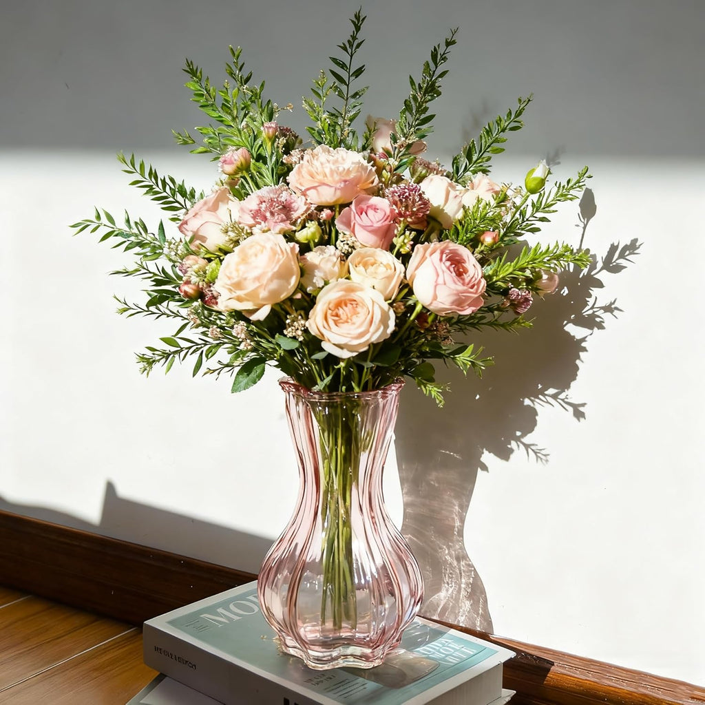 Pink Flower Vase — 8" - View 3