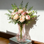 Pink Flower Vase — 8" - View 3