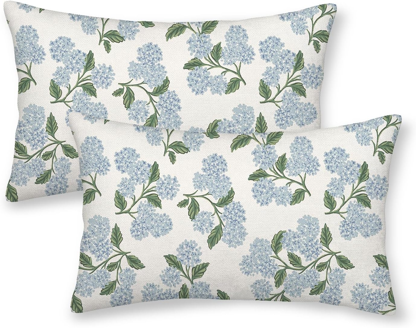 Linen Boho Beige Pillow Cover — 18" — 20" x 12" (Pack of 2)