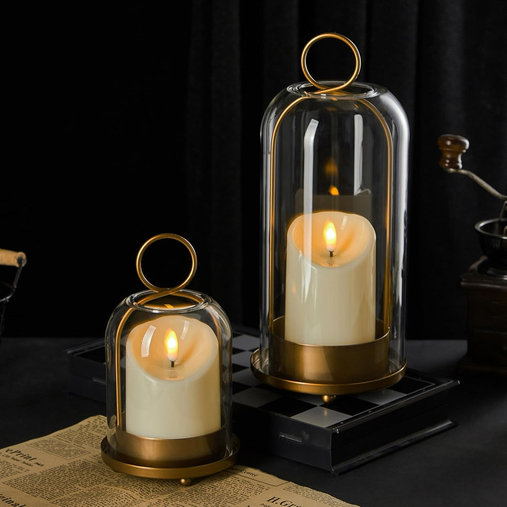 Vintage Luxe Black Pillar Candle — 5" - View 5