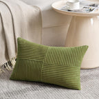 Lumbar Boho Beige Throw Pillow Cover — 20" — 24" x 16" (Pack of 1)