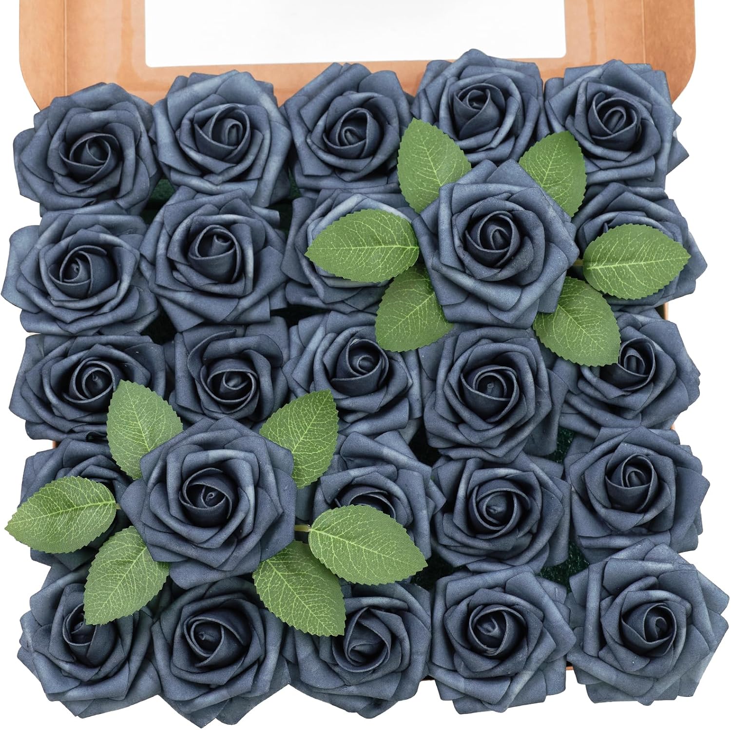 Blue Artificial Flowers — 3" — Dusty Blue