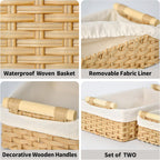 Rattan Storage Basket — Set of 2 - View 4