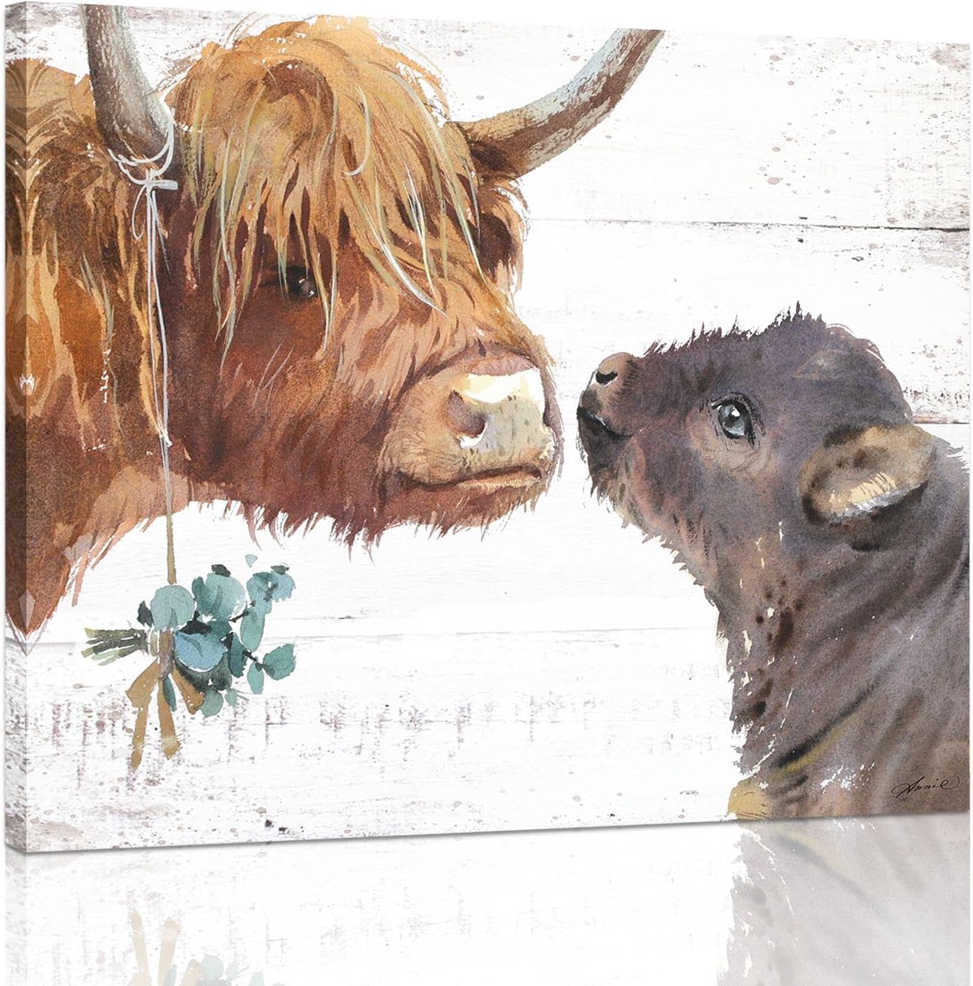 Farmhouse Metal Canvas Wall Art — 24" — 15"L x 12"W