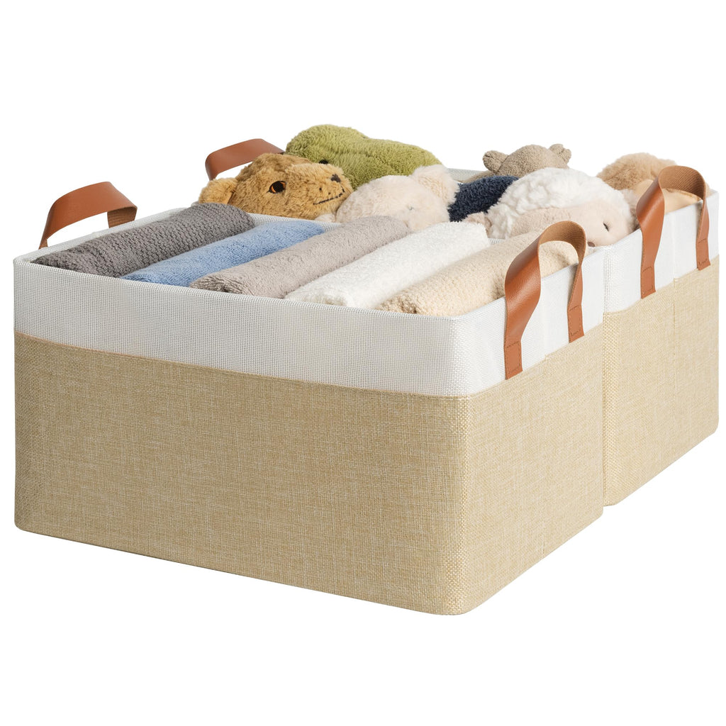 Beige Storage Bin