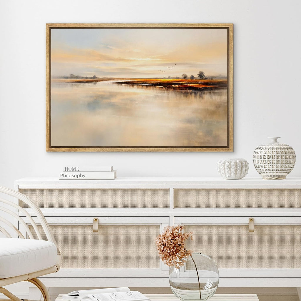 Framed Luxe Grey Wall Art — 16" - View 3