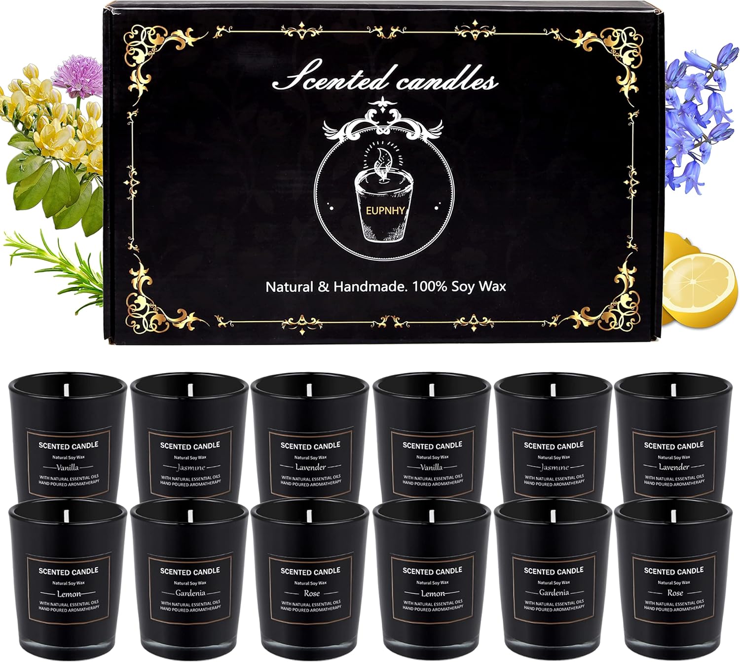 Soy Wax Wax Scented Candle — 6 scents