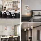 Oval Luxe Black Pendant Light — 4.72" - View 7