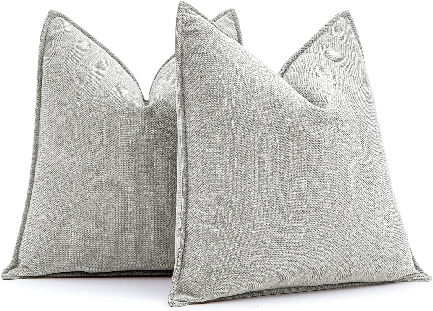 Chenille Boho Beige Pillow Cover — 26" — 22" x 22" (Pack of 2)